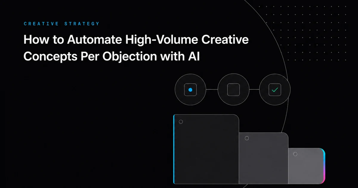 How to Automate High-Volume Creative Concepts Per Objection with AI