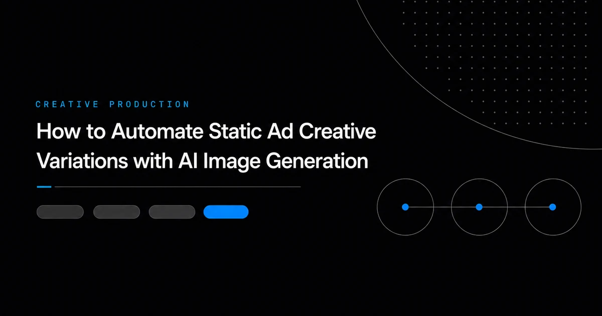 How to Automate Static Ad Creative Variations with AI Image Generation